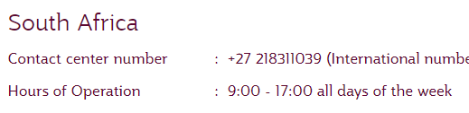 fctruter_'s tweet photo. @qrsupport your website states that your SA contact centre is available from 9:00-17:00 daily. When you phone the number it says it's only available 15:00-16:30 daily. When you phone at 15:30 then they still don't answer the phone. How do I get assistance? https://t.co/CosCFnAiKP