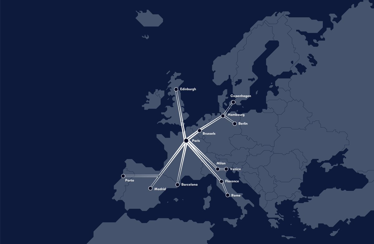 "Less than a decade after Europe’s night trains appeared to have reached the end of the line, a new French start-up has announced plans for a network of overnight services out of #Paris from 2024" : theguardian.com/travel/2021/ju… (via The <a href="/Guardian/">The Guardian</a> &amp; <a href="/KimWillsher1/">Kim Willsher</a>)