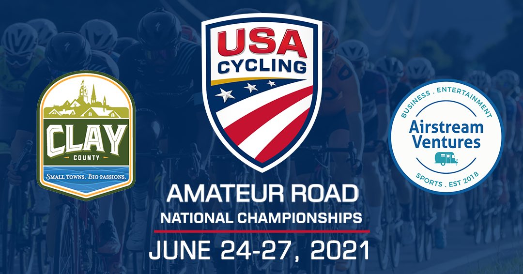 AirstreamV's tweet photo. National champions will be crowned this weekend at the USA Cycling Amateur Road National Championships. The event kicks off June 24th and cyclists will be racing in Clay County until the 27th. Good luck, racers! #usacycling #claycounty #followthestream https://t.co/X8IM6aqFG4