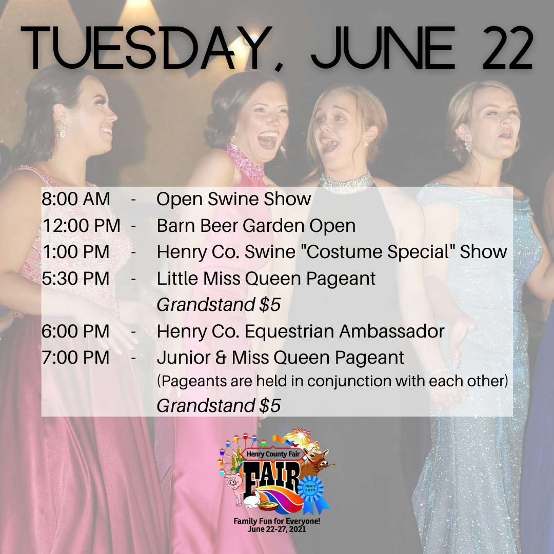 henrycofair's tweet photo. βοΈFAIR WEEK IS HERE!!! βοΈ
We're kicking off day 1 of the Henry County Fair with the open swine show this morning π· We can't wait to see you out here! #FamilyFunForEveryone #HCF21 https://t.co/XbAgNRWKtP