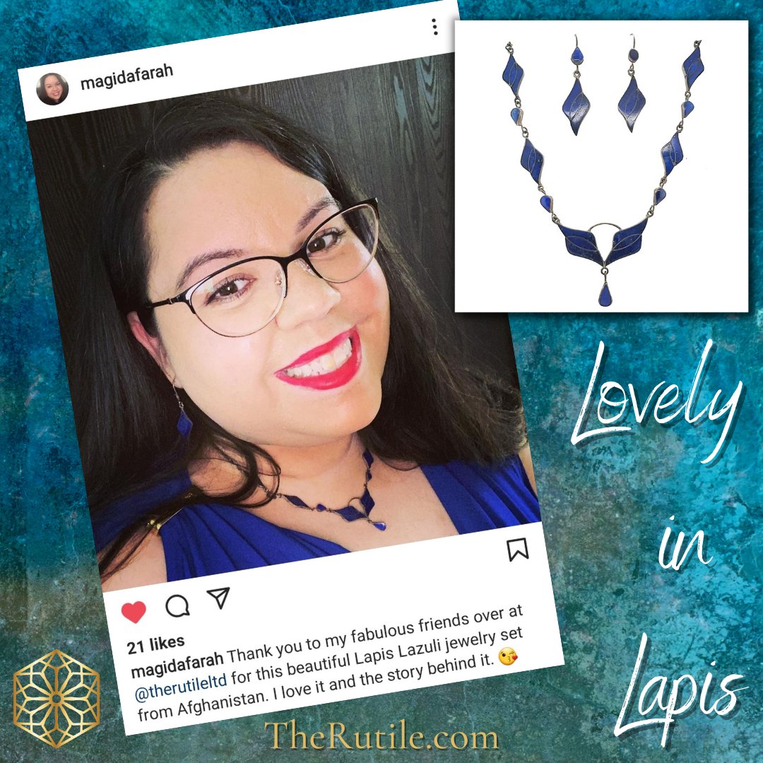 Oh, Maggie! This #LapisLazuli suite was made for you! ❤️✨ You're such a lovely and beautiful person, inside and out! ❤️✨ Thank you so much! 

#lapislazulijewelry #afghanjewelry #minerology #lapisjewelry #sterlingsilverjewelry #smallbusiness #bestcustomers #handmadejewelry