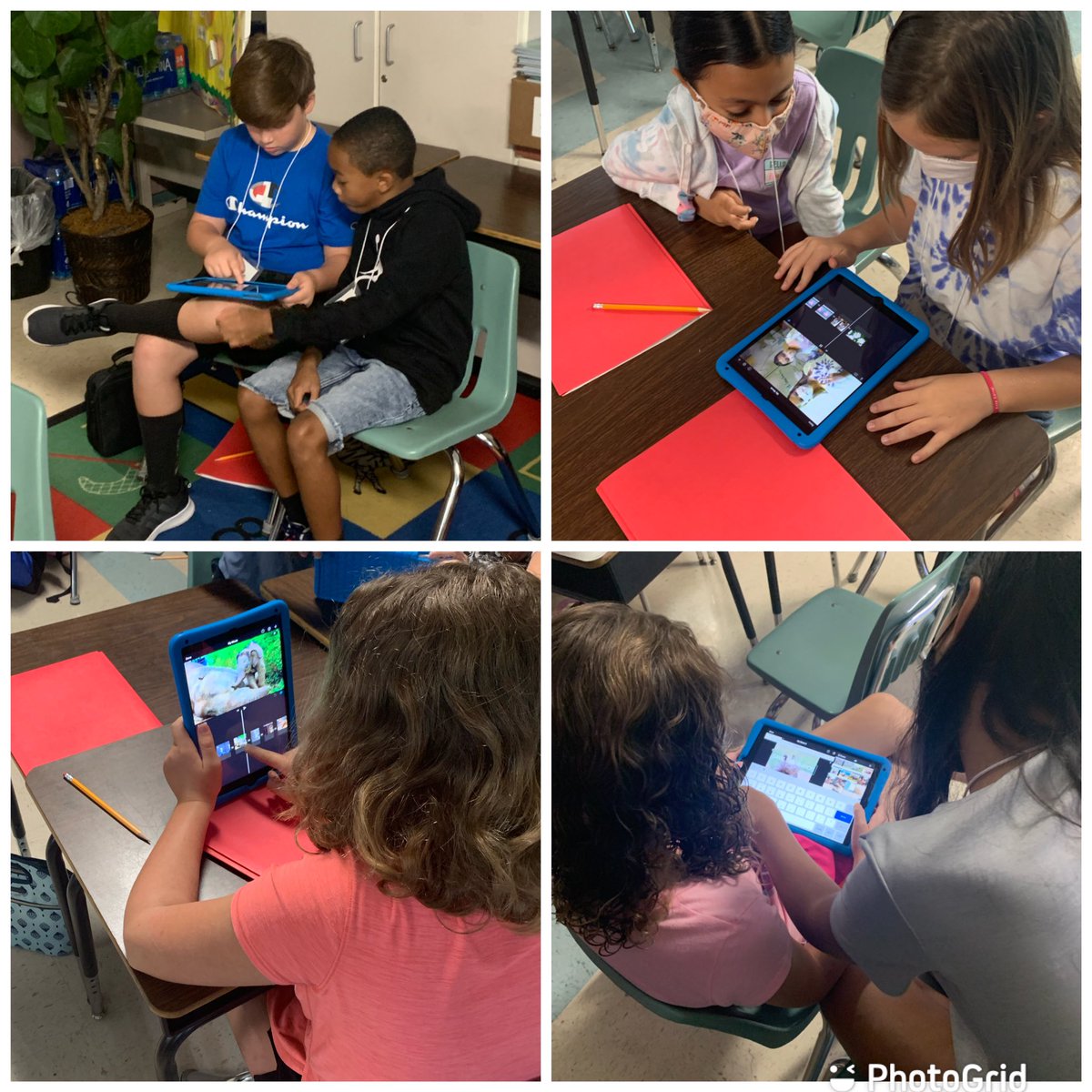 MrFranklin400's tweet photo. We are off to an amazing start with #ESSP4 @ElemBoyette with our scholars! Check out our Ss exploring iMovie! Mrs. Barnes and I are SUPER PROUD of their work on “Day Two!” @Gifted_HCPS https://t.co/kSbANtfljv