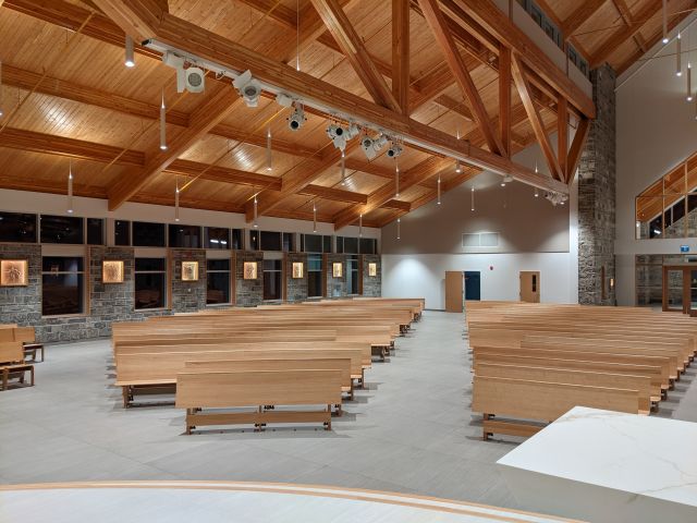 Melloul_Blamey's tweet image. This new single-story church consisted of 31,000sf. This build included timber roof structure, irrigation system, liturgical furniture, liturgical artwork, custom light fixtures and many more unique features
@LarkinArch @RombaldInc @ZONengineering