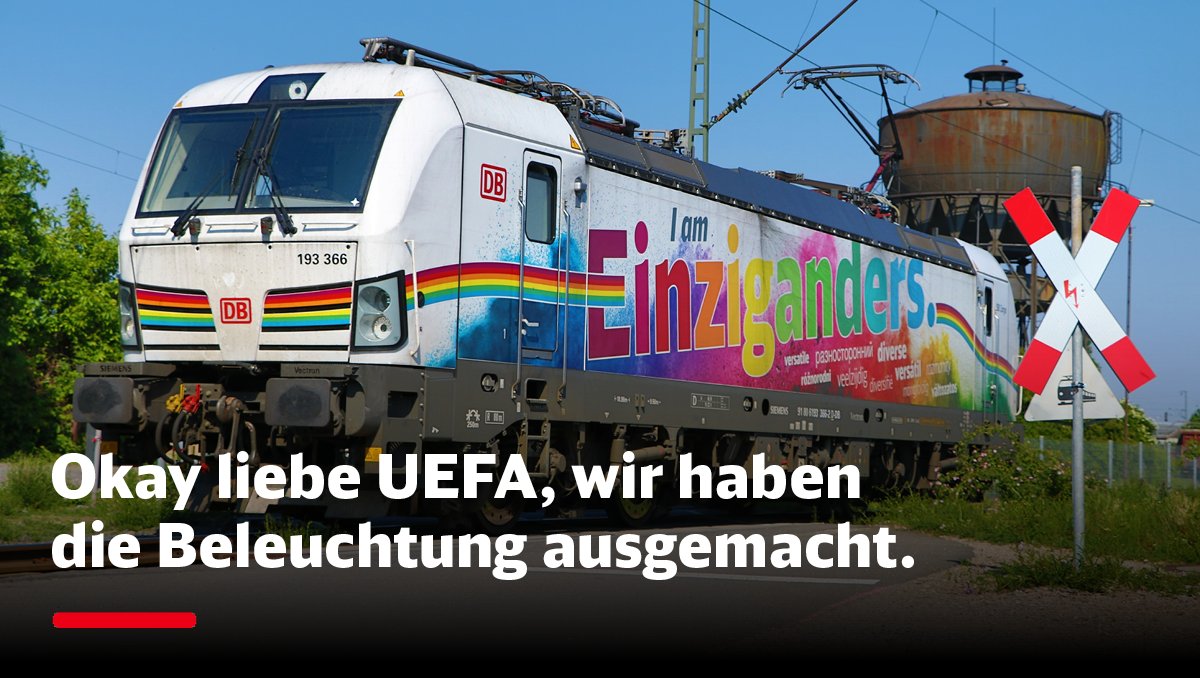 ❤️ 🧡 💛 💚 💙 💜 für  #Regenbogenfarben &amp; <a href="/DB_Cargo/">DB Cargo</a>