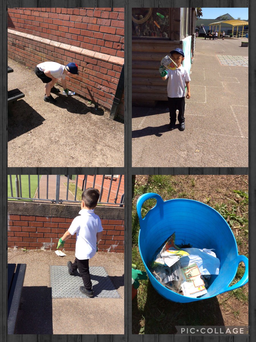 HatherallMrs's tweet photo. Despite being physically separate - across sites and due to social distancing - we still worked together and stuck to our #LitterLess message: ‘Let’s work as a team to make the world clean.’ #LitterLessTogether @5tAndrews @EcoSchoolsWales @Keep_Wales_Tidy @JulieEcoKWT https://t.co/QTFem5S8D5