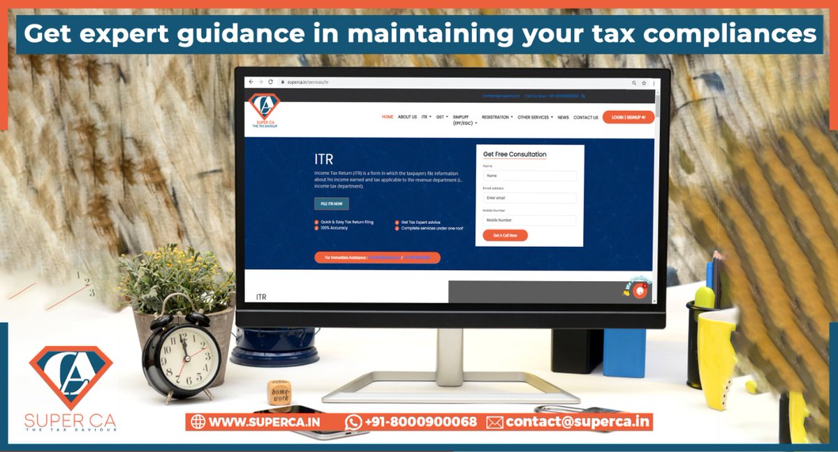 theSuperCA's tweet photo. Get expert guidance in maintaining your tax compliances
Connect with SuperCA
.
.
.
#compliance #company #experts #guidance #business #tax #superca https://t.co/jcRYBQCTwg