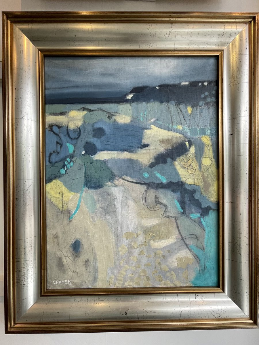 cramerpaintings's tweet photo. Delighted to have some new work in the window of Coldharbour Gallery in Bristol at the moment. This is “Dorset I” a view from Burton Bradstock towards West Bay 🙌🏻 #dorset #jurassiccoast #burtonbradstock #ukcoastline #westbay https://t.co/5eMmTdiMZ2