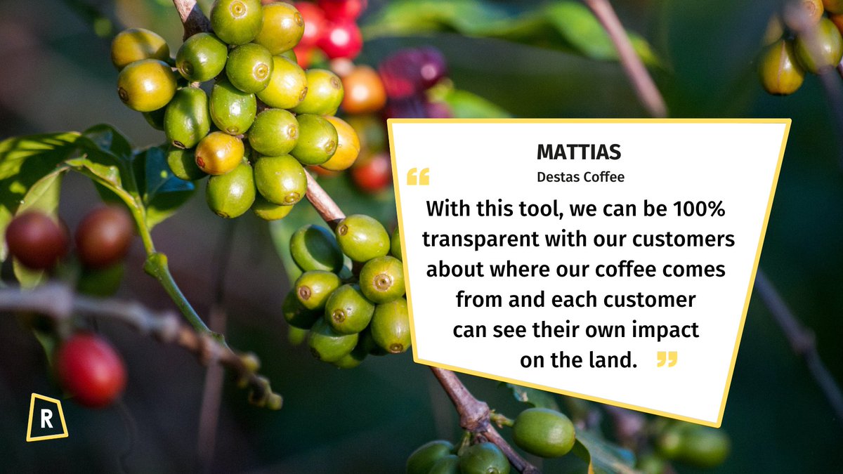 Restor_eco's tweet photo. Restoration is not just for scientists and experts. 

Our platform will eventually be open to anybody, from coffee shop owners to climate-smart farmers. 

Our friends at @destascoffee will use our tools to increase transparency. 

Find out more:
https://t.co/WH6Uss5Uwv https://t.co/4sSGNwqjZZ