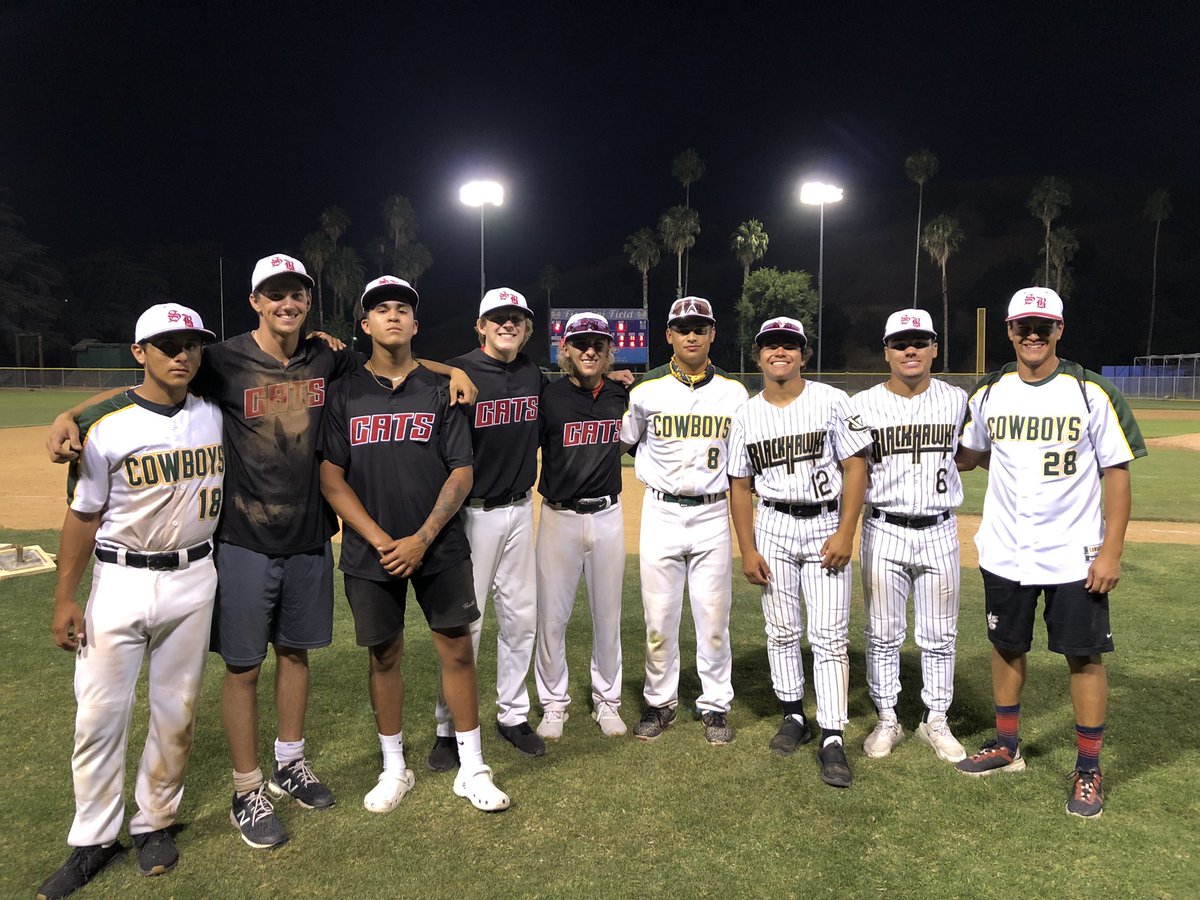 CVBHawkBaseball's tweet photo. @InlandEmpireBCA #ASG was exciting to watch. Guys were dropping 💣’s #havingfun and #makingplays Thanks for letting me coach these guys from the @CBL_Athletics @REV_Baseball @Cajon_Baseball @CVBHawkBaseball Congratulations #RepIE https://t.co/ToJZxNrauV