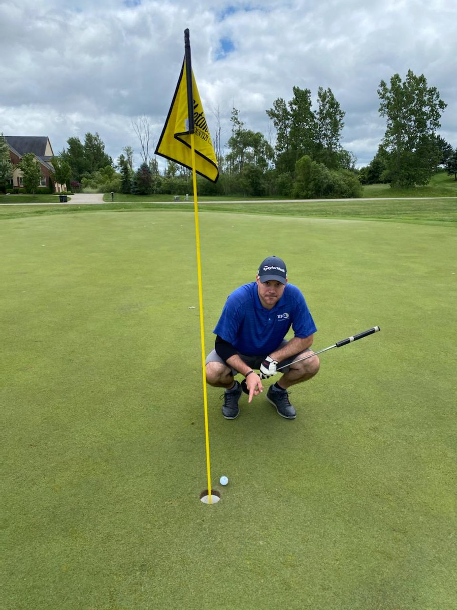 royaloakschools's tweet photo. Meet Chad Zelinski - he was that close to a hole in one at the Royal Oak Schools Foundation golf outing! #rosf #golfouting #thisclose #holeinone #metamoragolfclub https://t.co/bT7ps6w24w
