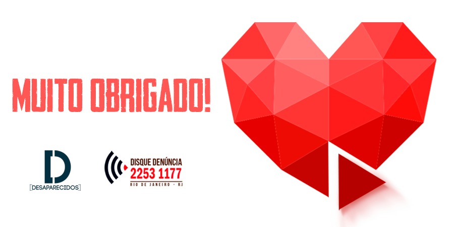 ❤️Muito obrigada a todos que ajudaram na campanha para coleta de DNA, em apoio ao @JusticaGovBR e a Polícia Técnico Científica. O estado do Rio, contabilizou, até agora, um total de 389 famílias nos postos de coleta para doarem material genético👊💪

👀👇
disquedenuncia.org.br/noticia.php?id…