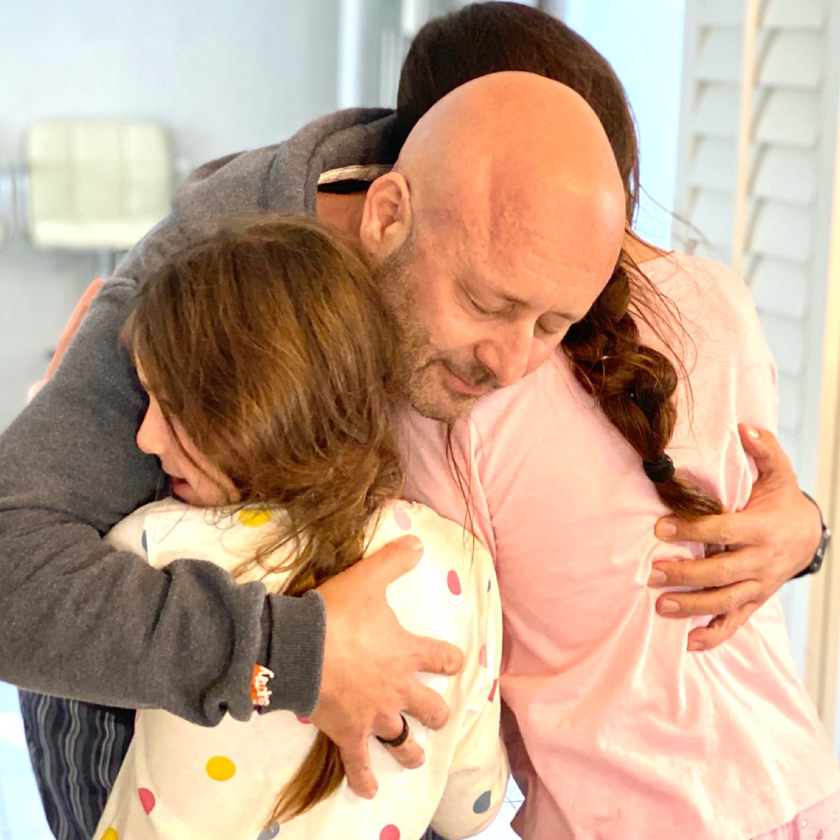 After 2 weeks, there’s simply no words…. #daddysgirls #covid