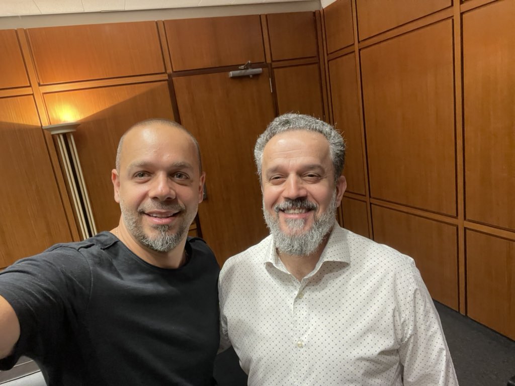michel_fadel's tweet photo. صورة تختصر صداقة اعتز فيها و تشرفني مع الملا باسم الكربلائي العزيز. https://t.co/rgB31IzxyF