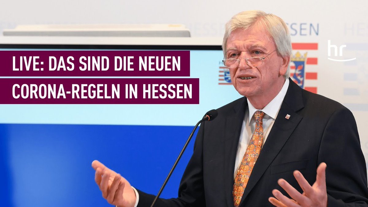 🎤💬 Volker Bouffier wird in der #Pressekonferenz die neuen Corona-Regeln für Hessen verkünden.

📡 Schaltet hier in den #Livestream um nichts zu verpassen 🔜  whatislive.de/events/pressek…

#Hessen #Corona