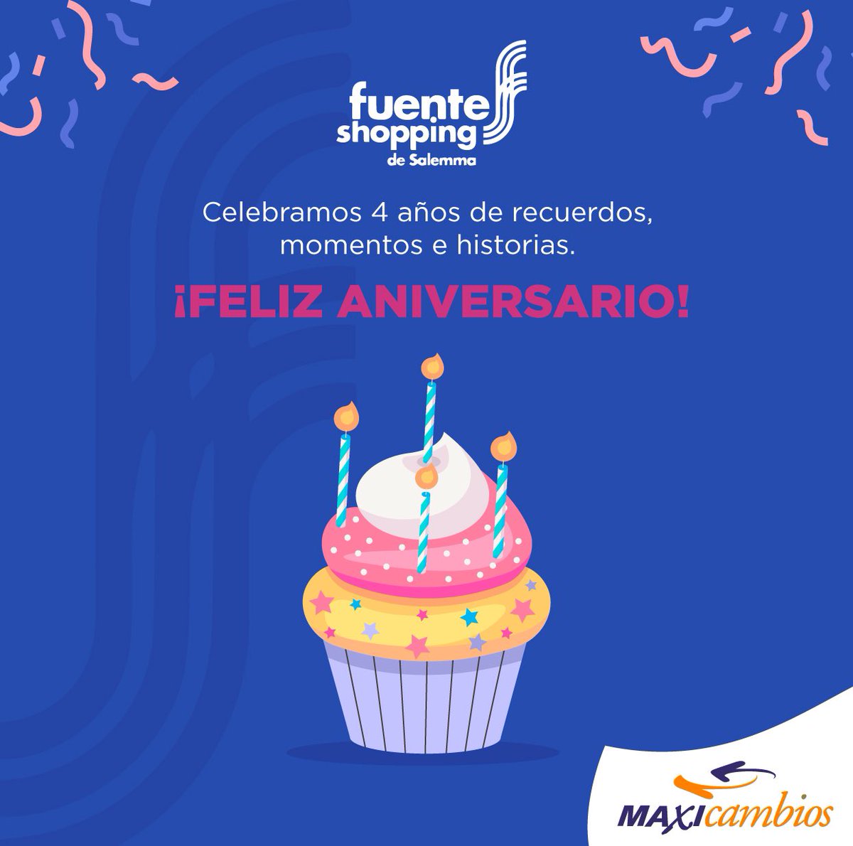 Feliz aniversario @fuenteshopping 👏🏻🤩