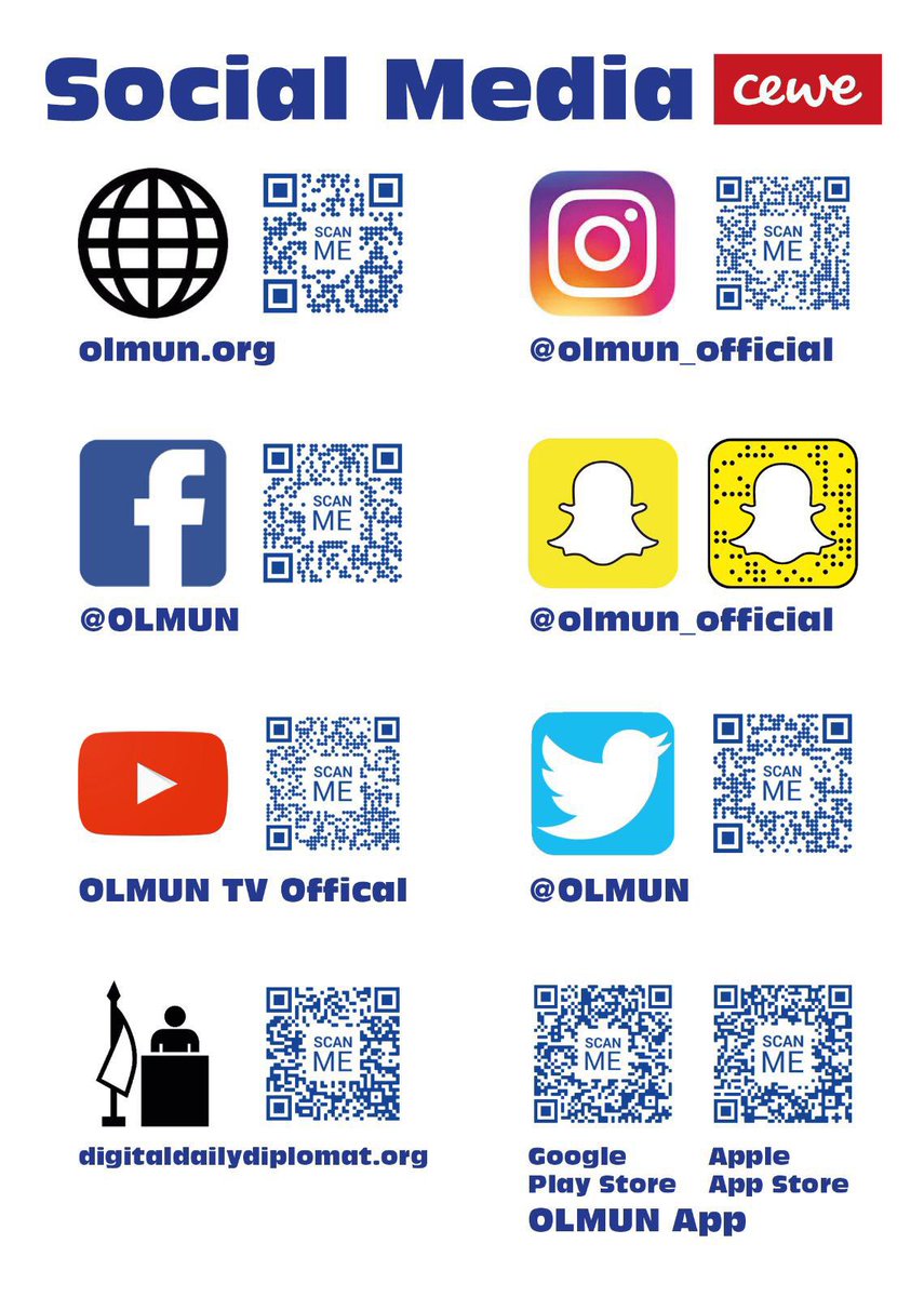 OLMUN's tweet photo. Also follow our other social media platforms in order to get a closer look behind the scenes. https://t.co/hWTFeitZPc