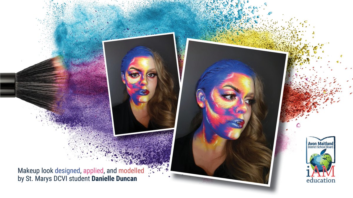 Danielle Duncan is in Grade 12 at St. Marys DCVI, is a Dual Credit student at <a href="/LambtonCollege/">lambtoncollege</a>, &amp; a talented makeup artist who is advancing to Round 2 in a Canadian up-and-coming makeup artistry competition! Read all about it: scho.ca/n820519 <a href="/DCVI_Salukis/">St. Marys DCVI</a> <a href="/AMDSBPathways/">AMDSB Pathways</a>