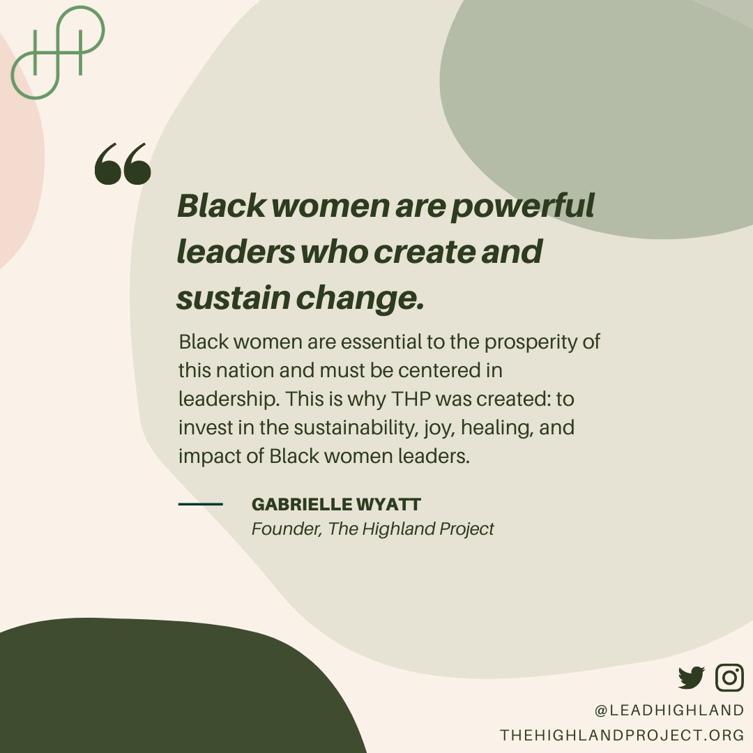 BrynneCraig's tweet photo. Happy Launch to The Highland Project! Join me in following @LeadHighland, an org that will put Black women at the center of closing the racial wealth gap. Check out their website at https://t.co/xCHK5pwAH3. https://t.co/I00zYsKF3F
