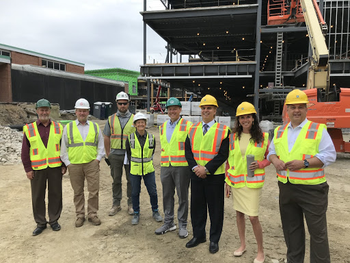 SenatorDiZoglio's tweet photo. Great to see the incredible progress being made on the new #PentucketRegional Middle-High School #project! Thank you to Superintendent Bartholomew and the entire #Pentucket team for your efforts on making this dream a reality! https://t.co/k8p6GBTyaU