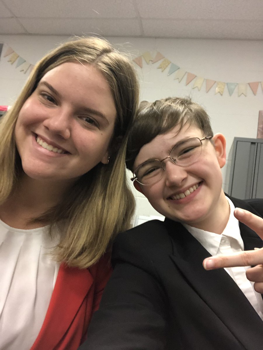jacksonFBLA's tweet photo. Audrey Clayton and Kali Letner preparing to present for Business Ethics! https://t.co/KSOAEdTC6b