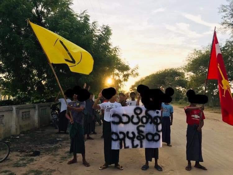 Residents Strike in a village of #Ayartaw Tsp, #Sagaing Region protest against the military regime.

#UnfetteredAccessForAids
#June22Coup
#WhatsHappeningInMyanmar