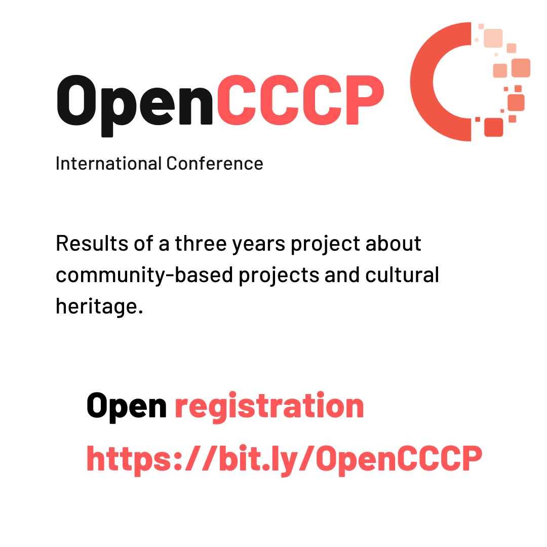 TransitCultura's tweet photo. ¡El 29 no te pierdas el evento final de #OpenCCCP!
Presentamos los resultados de los últimos 3 años, una mesa redonda sobre trabajo con patrimonio desde una perspectiva community-based y la experiencia de los local labs que se desarrollaron en el proyecto
https://t.co/TncI3cS1n8 https://t.co/abuV1D5e3r