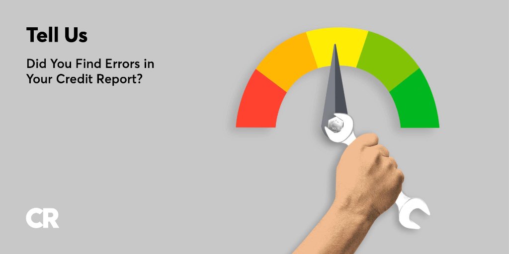 CRAdvocacy's tweet photo. Tell Us: Have you ever had an error on your credit report adversely affect your plans for a new purchase, job, or insurance? What steps did you take to correct the error? #CreditCheckup https://t.co/5YEuAqUO03