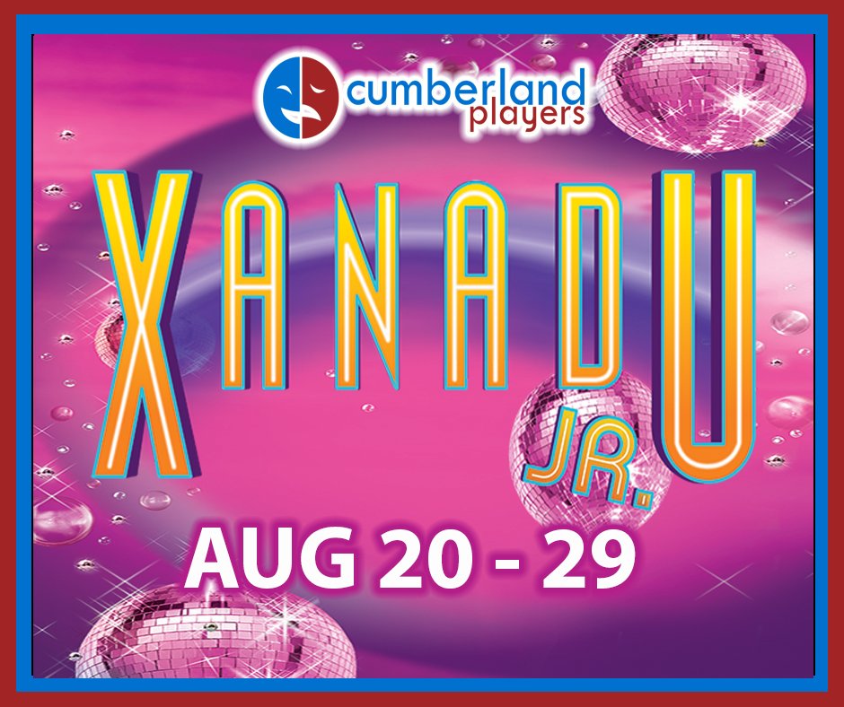 Get your tickets now for Cumberland Players' educational program's, Kids at CP, show "Xanadu Jr." With local kids filling every part of stage and crew for this show, it will surely be something special. Tickets are available at CumberlandPlayers.com or ow.ly/Tbx050FfQzQ.