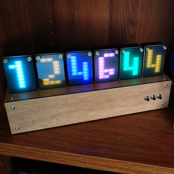OpenElectronics's tweet photo. A #Nixie style clock but #RGB
https://t.co/KVc89TpHV7
#Arduino #ArduinoMega #Ds3231 #HumiditySensor #PressureSensor #RTC #TemperatureSensor #WS2812
#openelectronics https://t.co/Llhl1vcMXt