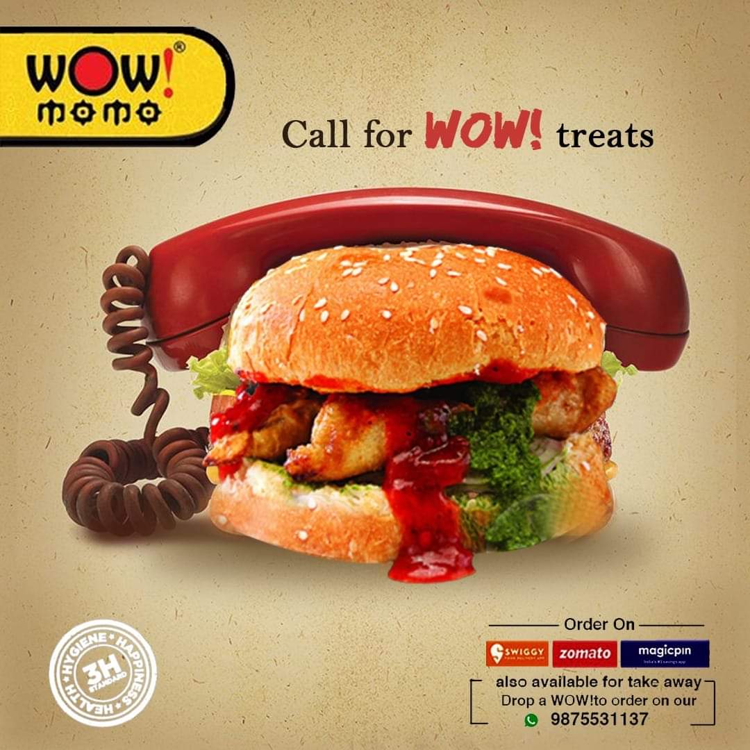 When you feel snackie, just drop a call or order online to enjoy your favorite momos.

Order Now: wowmomo.fanlink.to/SocialMediaSMS…

#wowmomo #homedelivery #stayathome #orderathome #foodphotography #foodspotting #foodism #foodbloggers #foodaddict #foodinstagram