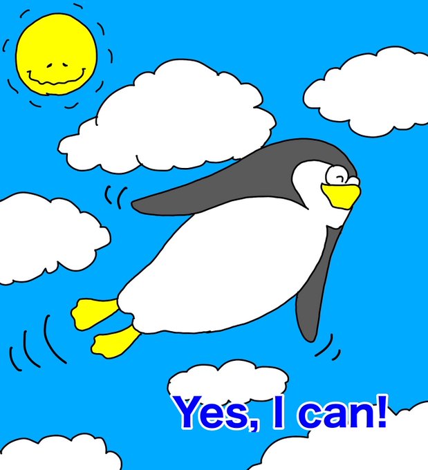 空飛ぶペンギンのtwitterイラスト検索結果