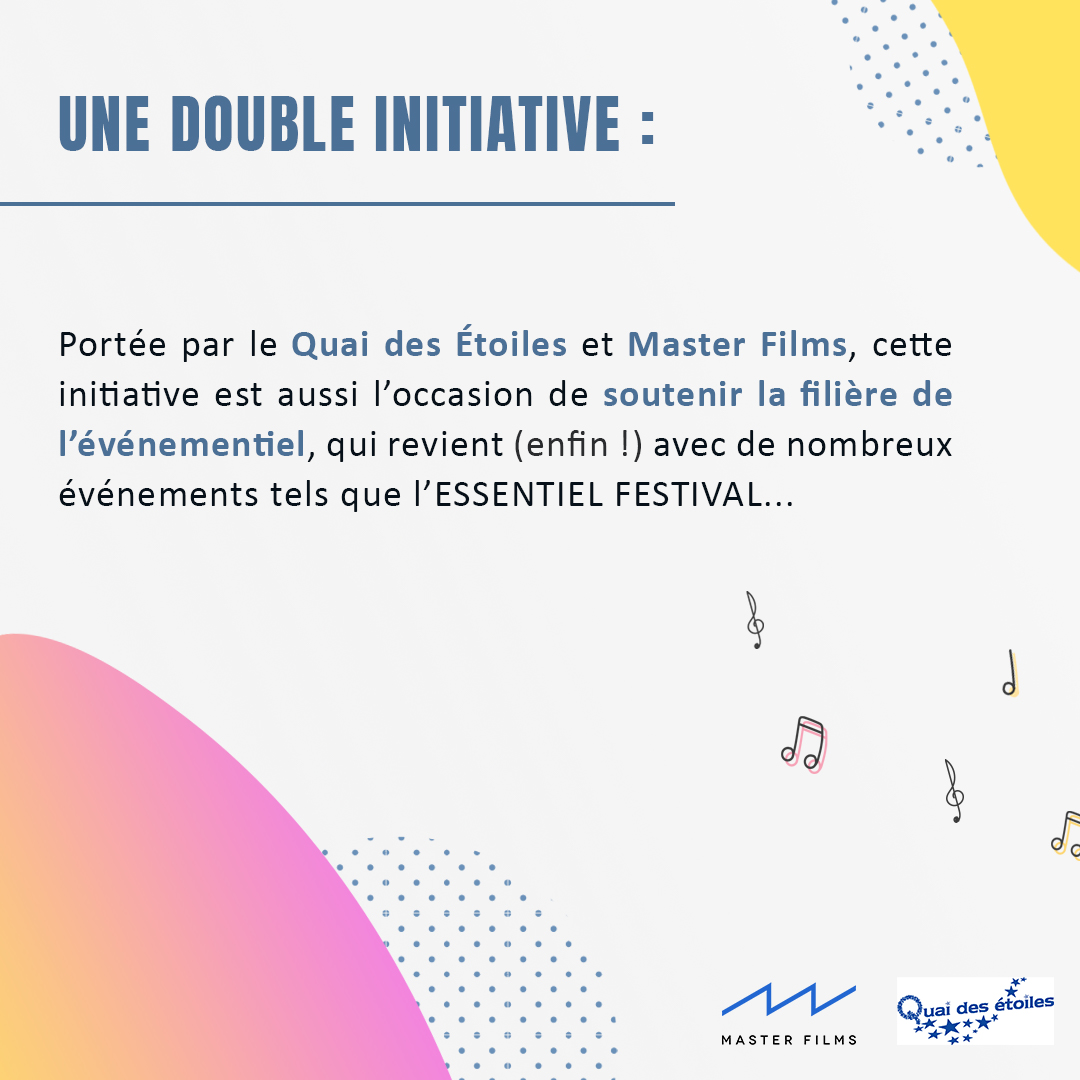 Master_Films's tweet image. 📣#MasterFilms est heureux de soutenir le mouvement Solidarité Étudiants lancé durant la période de confinement par Nathalie Capdevielle entourée d'un collectif "essentiel" pour venir en aide aux étudiants en grand précarité.

#évènementiel #reprise #concert #étudiant #solidarité