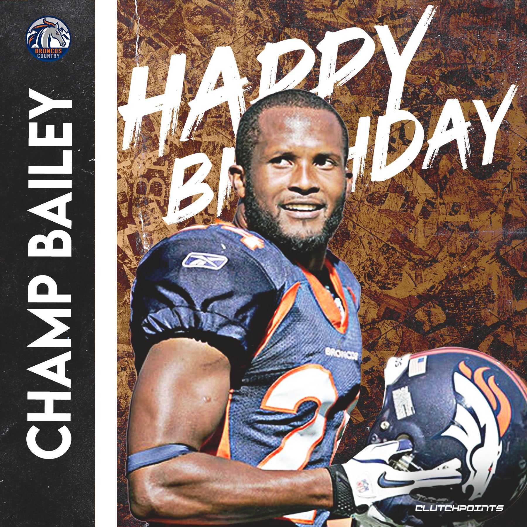 Join Broncos Nation in wishing 12x Pro Bowler and Hall of Famer, Champ Bailey, a happy 43rd birthday!  