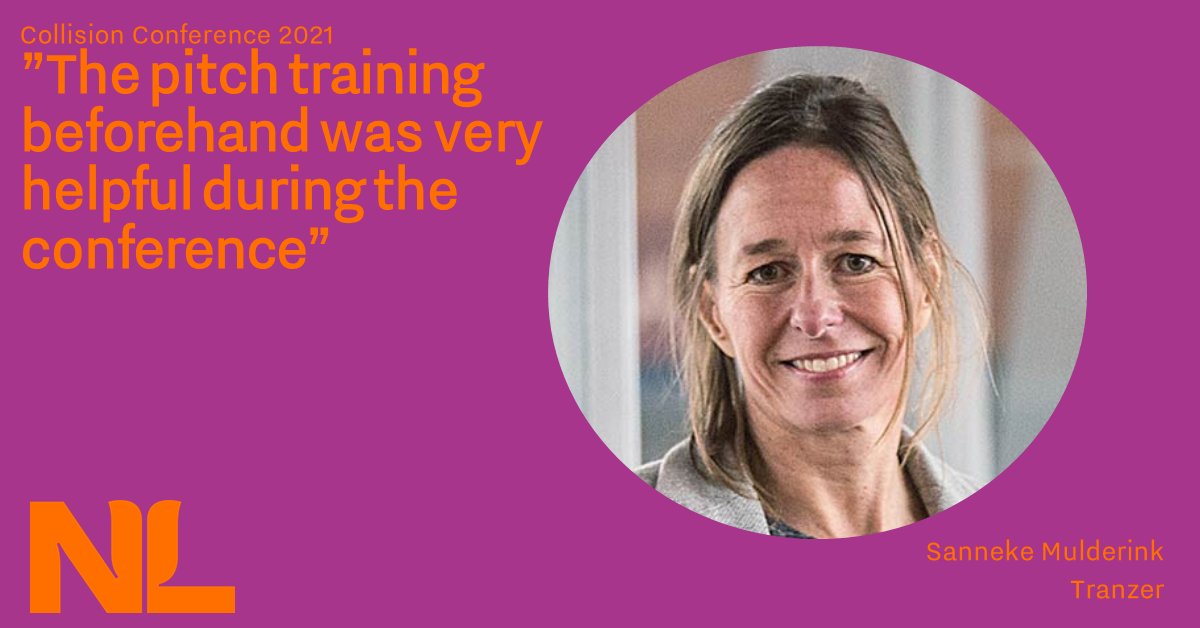 Quote from Sanneke Mulderink (Tranzer) on her experiences during Collision Conference