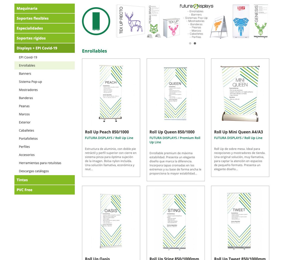 Conoces toda la gama de #RollUp de nuestra marca #FuturaDisplays?

Además ahora con un nuevo lavado de cara, echa un vistazo a nuestra página web, de todas las medidas y acabados para adaptarse a cualquier sitio.

Haz clic aquí para más información: lnkd.in/dSnJE9f