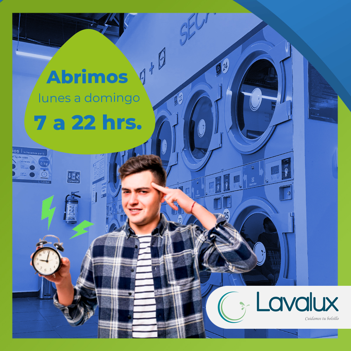 lavalux's tweet photo. #MeQuitoElSombrero por los madrugadores que lavan sus prendas en @lavalux https://t.co/ifb069WoN8