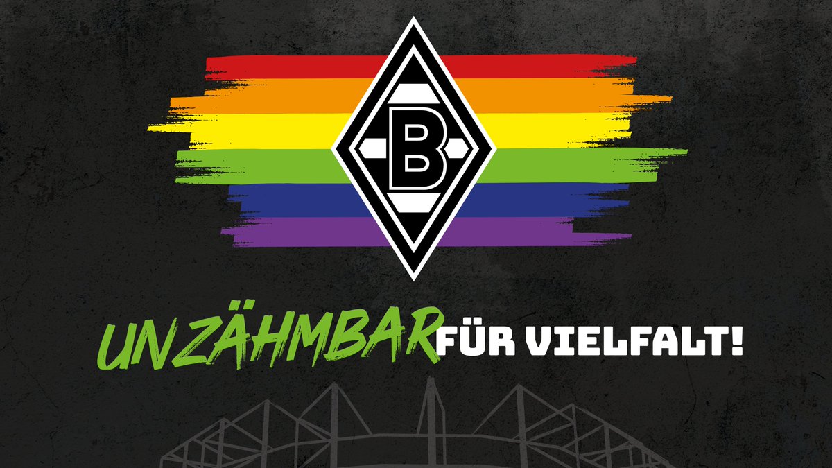 borussia's tweet photo. 🏳️‍🌈 Borussia steht für Vielfalt, Toleranz und das Recht eines jeden Menschen, zu lieben, wen er will! 🌈

#UnzähmbarFürVielfalt #pride https://t.co/D2EUkLxpvo