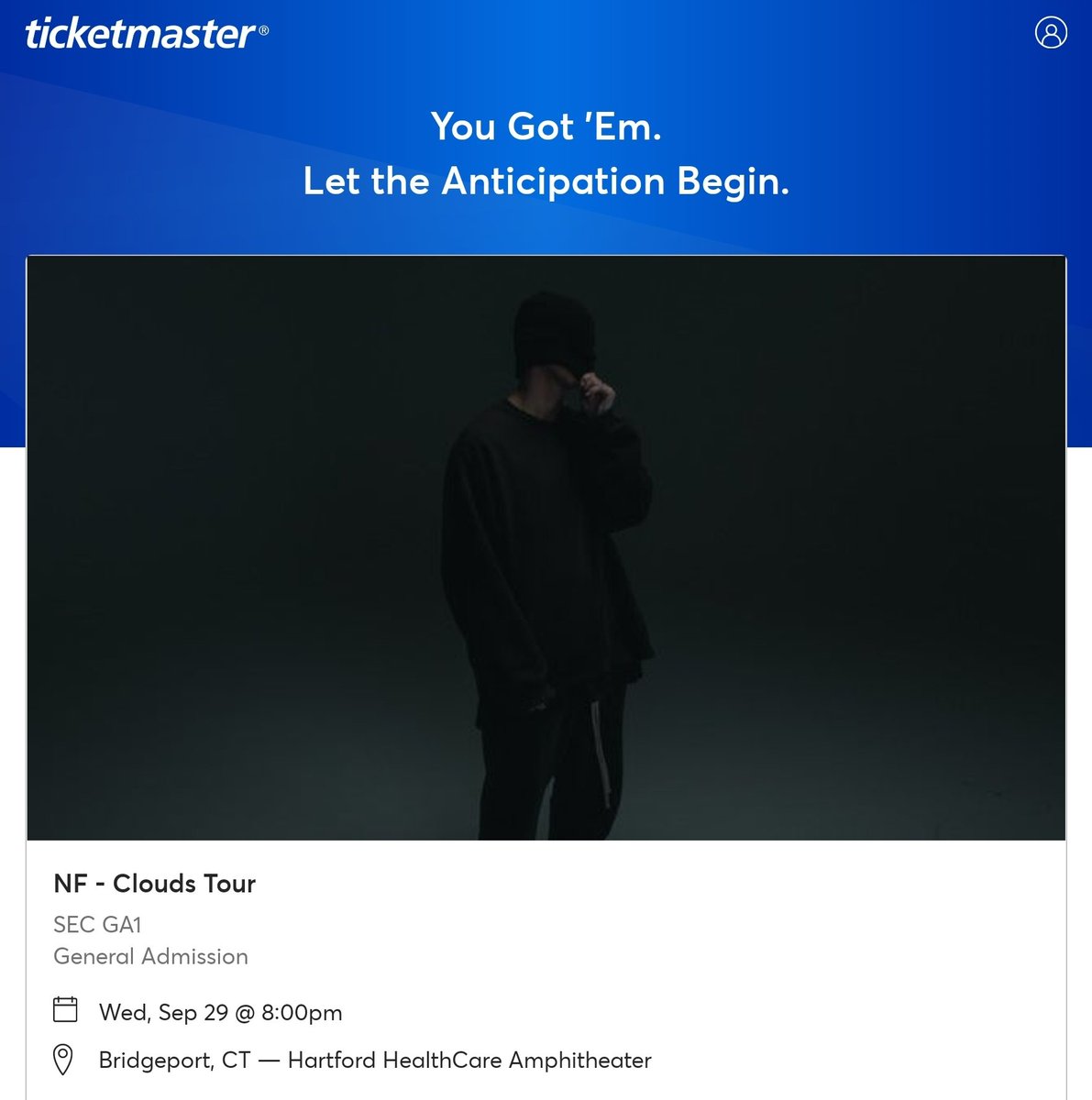 J_Syc_'s tweet photo. Got my ticket for NF - Clouds Tour
@nfrealmusic #NFCloudsTour https://t.co/a5FG1jALUn