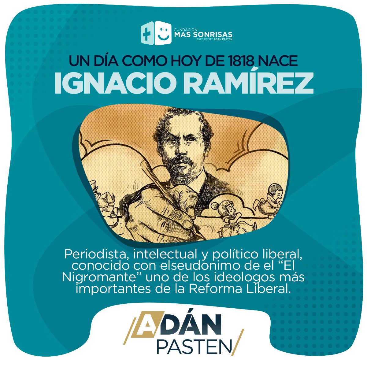 MasSonrisasAC's tweet photo. 🗓️ #UnDíaComoHoy pero de 1879 muere Ignacio Ramírez "El Nigromante" https://t.co/mjJJIOBDRg