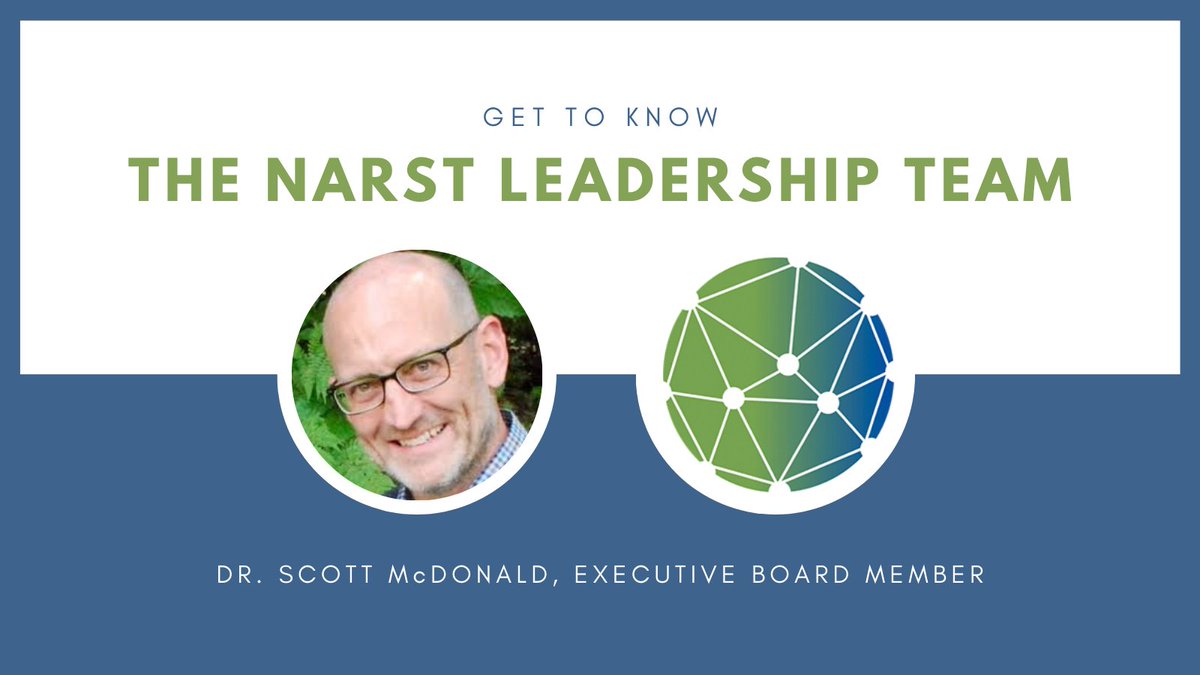 Today, #MeetNARST features <a href="/smcdonald/">Scott McDonald</a>, an Executive Board Member. Dr. McDonald researches teacher learning, which he frames as professional pedagogical vision for ambitious and equitable science teaching practices.