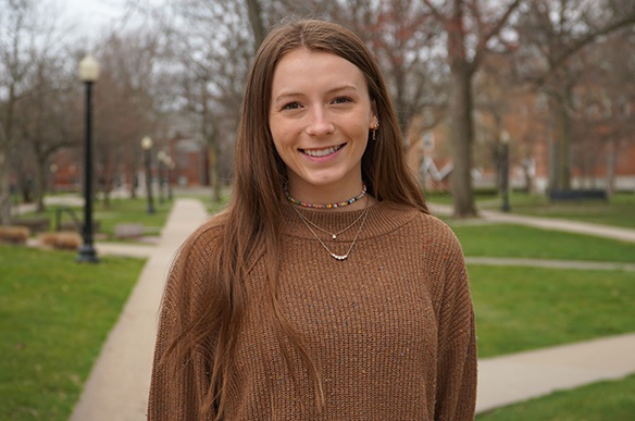After one semester attending college elsewhere, sophomore Regan Hendricks decided to attend Franklin College. Here, she instantly bonded with the girls on the swim team and found it easier to develop relationships with both faculty and students in her classes.