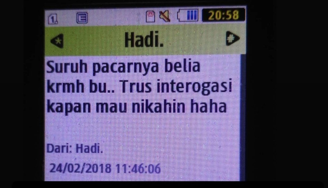 BeliaRchmwt's tweet photo. Malu gaktuh, thn 2018 msh sms nykp gue bgtu? Haha tp dirinya sendiri ternyata yg belom nikah. Upsss🤭 jd disini... Saya yg dituduh jd selingkuhan anda. Atau anda yg emg jadi COWOK KEGATELAN, om? @ahmadrasila https://t.co/3xZyKCk4lg