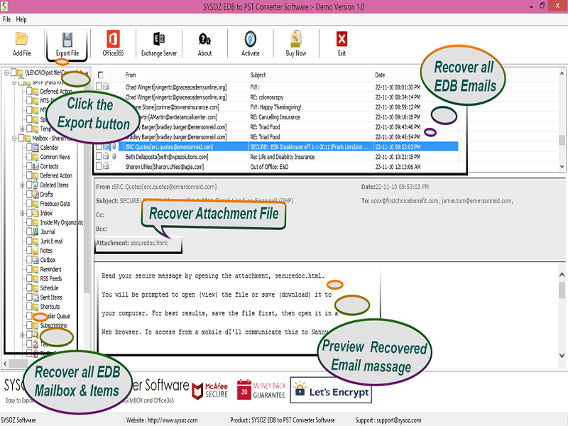 Sys_OZ's tweet photo. Easy way to Convert Exchange EDB File into PST Outlook
by using EDB to PST Recovery.

https://t.co/MpNHDMrdSs https://t.co/PuPyHjFIsi