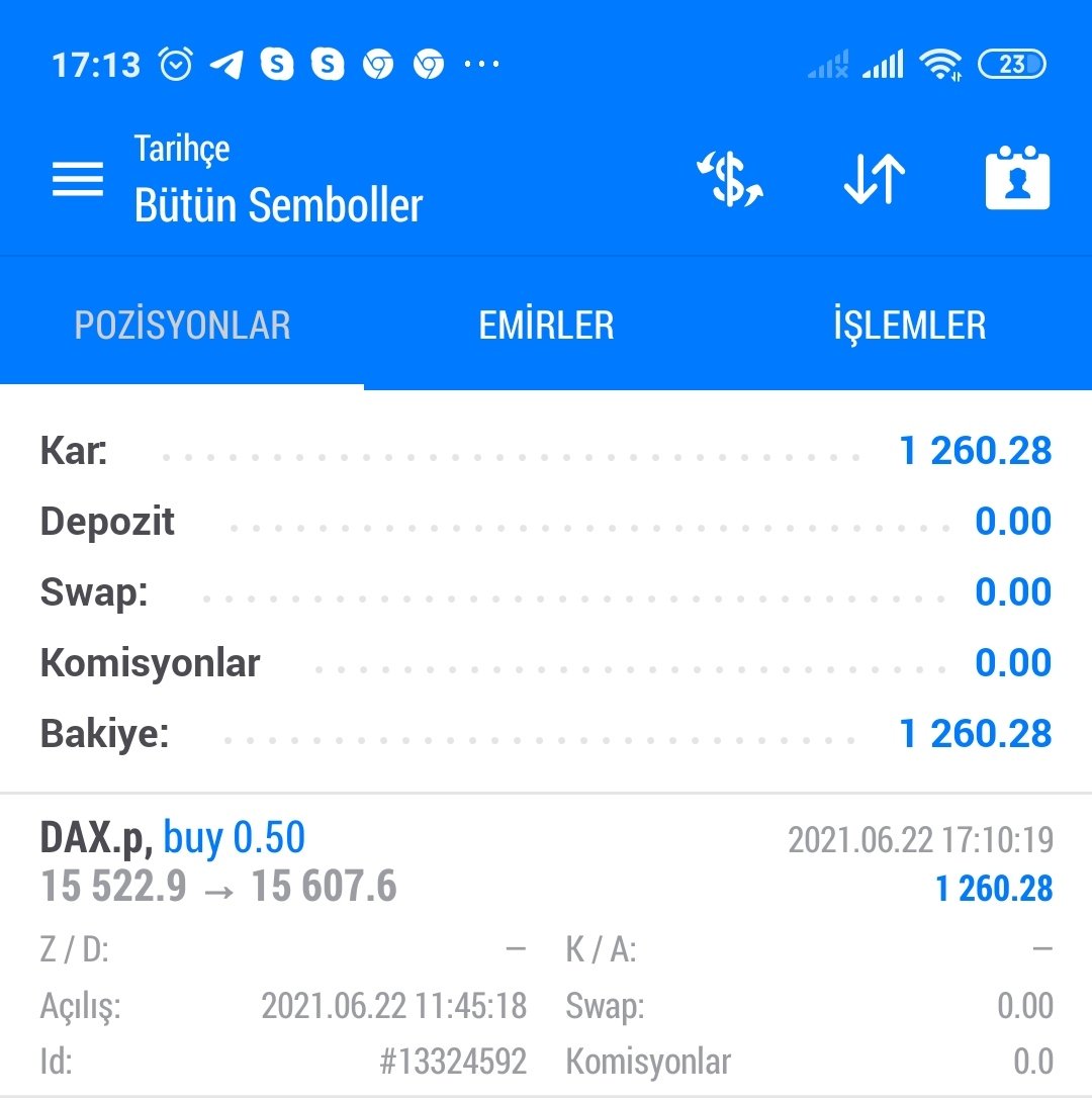 GENERALFOREX2's tweet image. TELEGRAM GRUBUNDA ANLIK PAYLAŞIM YAPTIĞIM İŞLEM SONUCU ... GENERAL GERİ DÖNDÜ.
HERKES İŞLEM AÇABİLİR AMA HERKES KAZANAMAZ🦾🧿🇹🇷 #forex  #BORSA  #dax