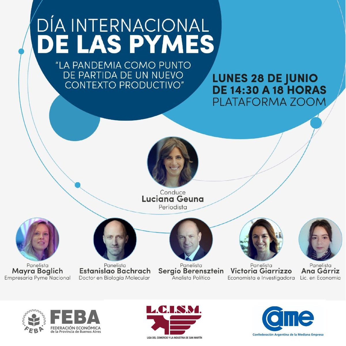En el día internacional de la PyMEs, esta jornada analizará los nuevos escenarios que se presentan como oportunidades y así poder superar esta crisis sin presedentes
Si sos PyME, sos CAME