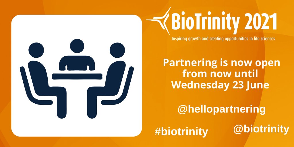 Remember that virtual-only partnering will be offered during the hours of 17:00 – 22:00
#biotrinity #lifesciences #investment #biopartnering #showcase <a href="/HelloPartnering/">HelloPartnering</a>