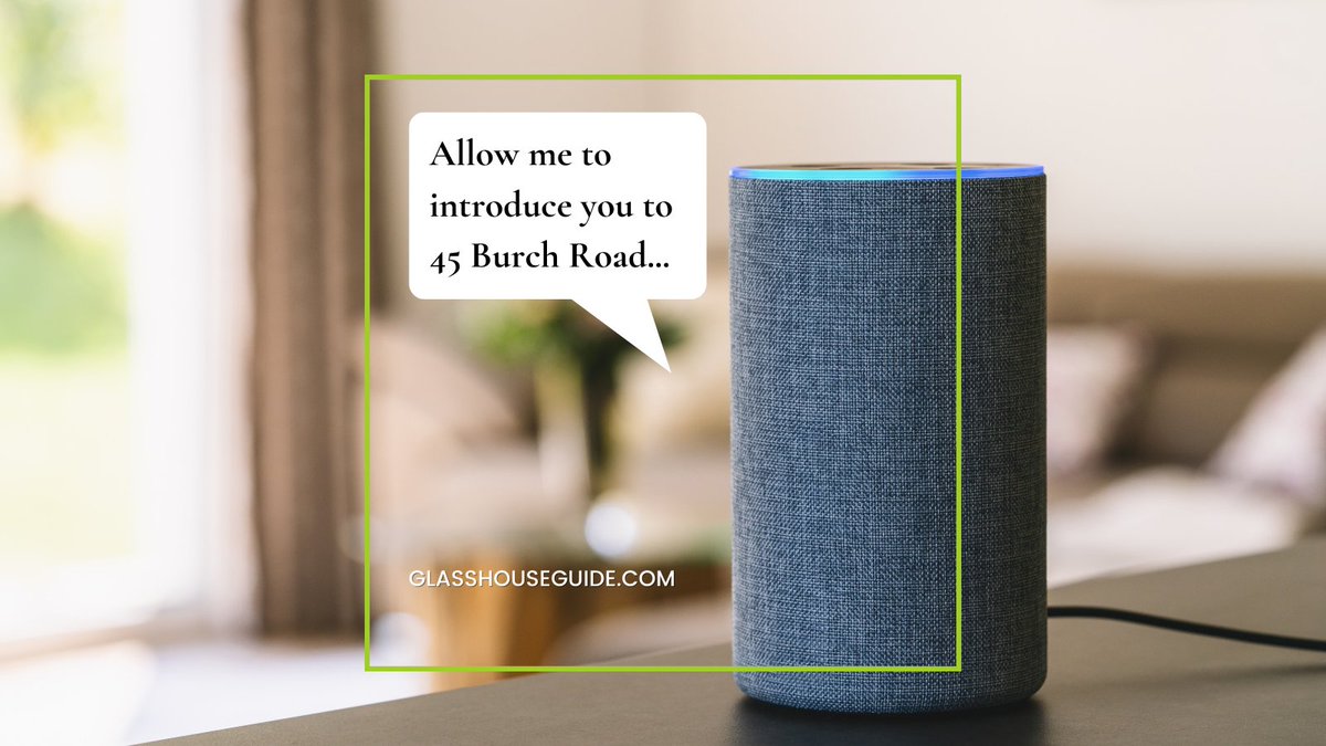 glasshouseguide's tweet photo. Using either Alexa’s voice or a recording of yourself, you can use Glass House Guide to make a warm introduction to buyers learning your listing! Check out how at https://t.co/XfCAXSJiNX  #alexa #realestate #realestatemarketing https://t.co/n9izJ7Dkdv