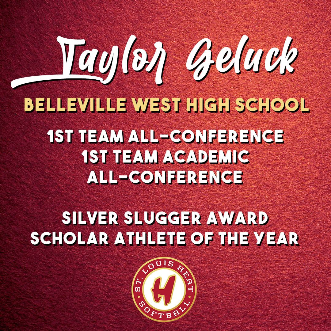 Congratulations to #24 Taylor Geluck <a href="/TaylorGeluck/">Taylor Geluck</a> on an outstanding high school softball season! 

Great job, Taylor🔥 🔥 🔥