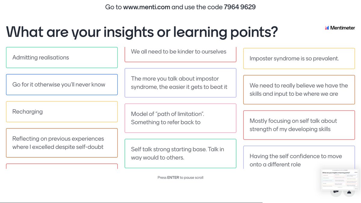 yourdreamgoal's tweet photo. What a great turnout last night for @CIPDManchester's AGM and @clearwater_cs and I sharing tips on overcoming #ImposterSyndrome 61 people engaged; great insight from using our tools and clear actions. We ended on #SuperPowers what else? #Strengths #PathOfPossibility #CIPDMcr https://t.co/ACKHwJ7PgI