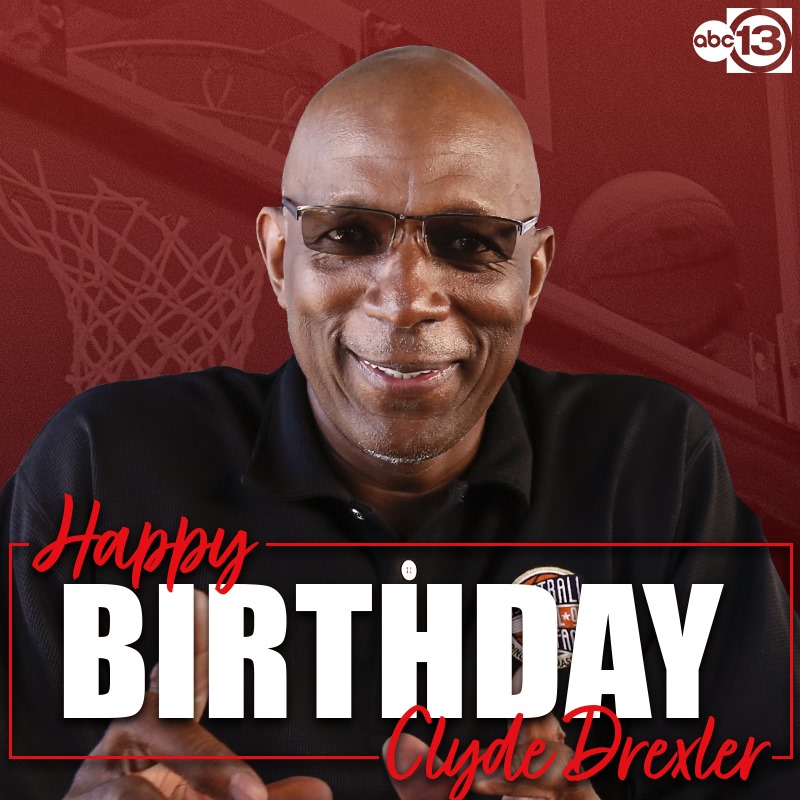 Happy Birthday Clyde Drexler!  The Rocket s legend turns 59 today. 